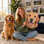 Custom pet big head cutout with personalized dog and cat faces for fun photo props and pet lovers