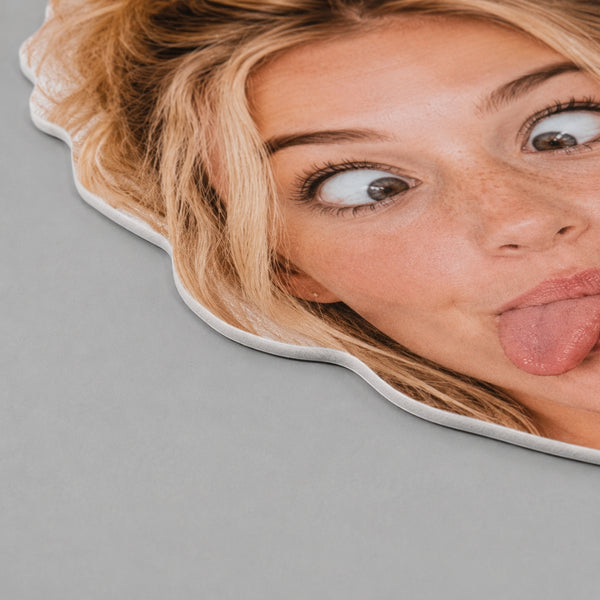 3/16 inch white foamcore material for custom big head cutout with smooth printed surface